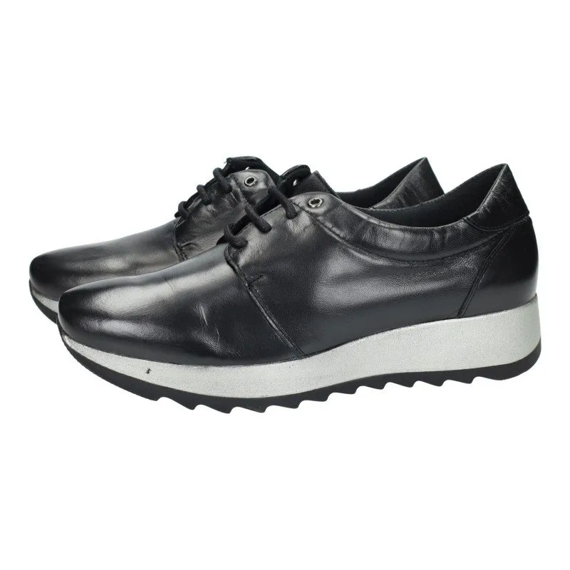 457 Zapato de piel color NEGRO