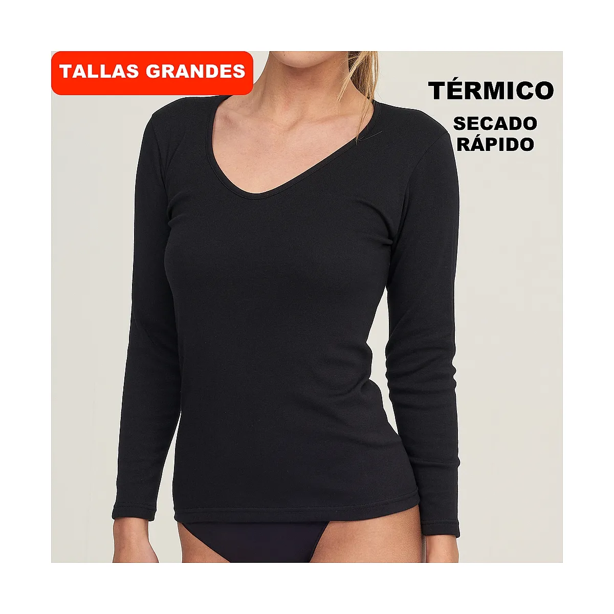 9826b CAMISETA MANGA LARGA TÉRMICA SECADO RÁPIDO