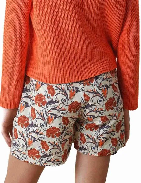 bermuda indi-cold  estampada mezcla lino