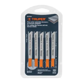 Blíster con 5 seguetas 24 DPP zanco «U» corte recto metal