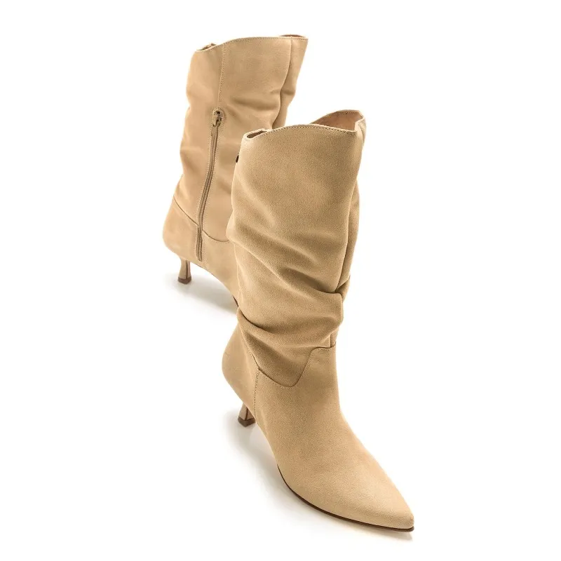 Botas Vestir de Mujer MTNG INDIE Beige 54123