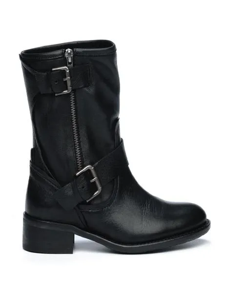 botines el cuco hebillas negro