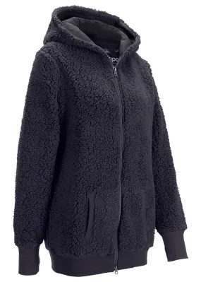 Chaqueta de forro polar gris + pizarra