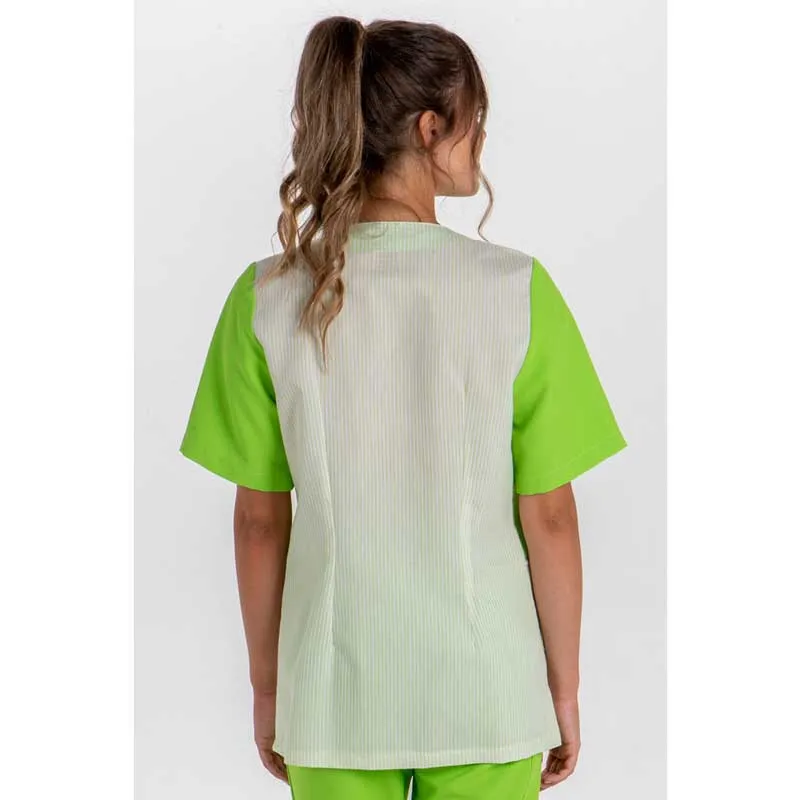 Chaqueta servicio pistacho combinada - Dyneke