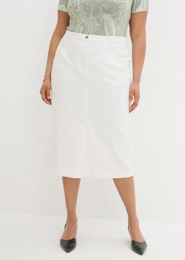 Falda vaquera Blanco