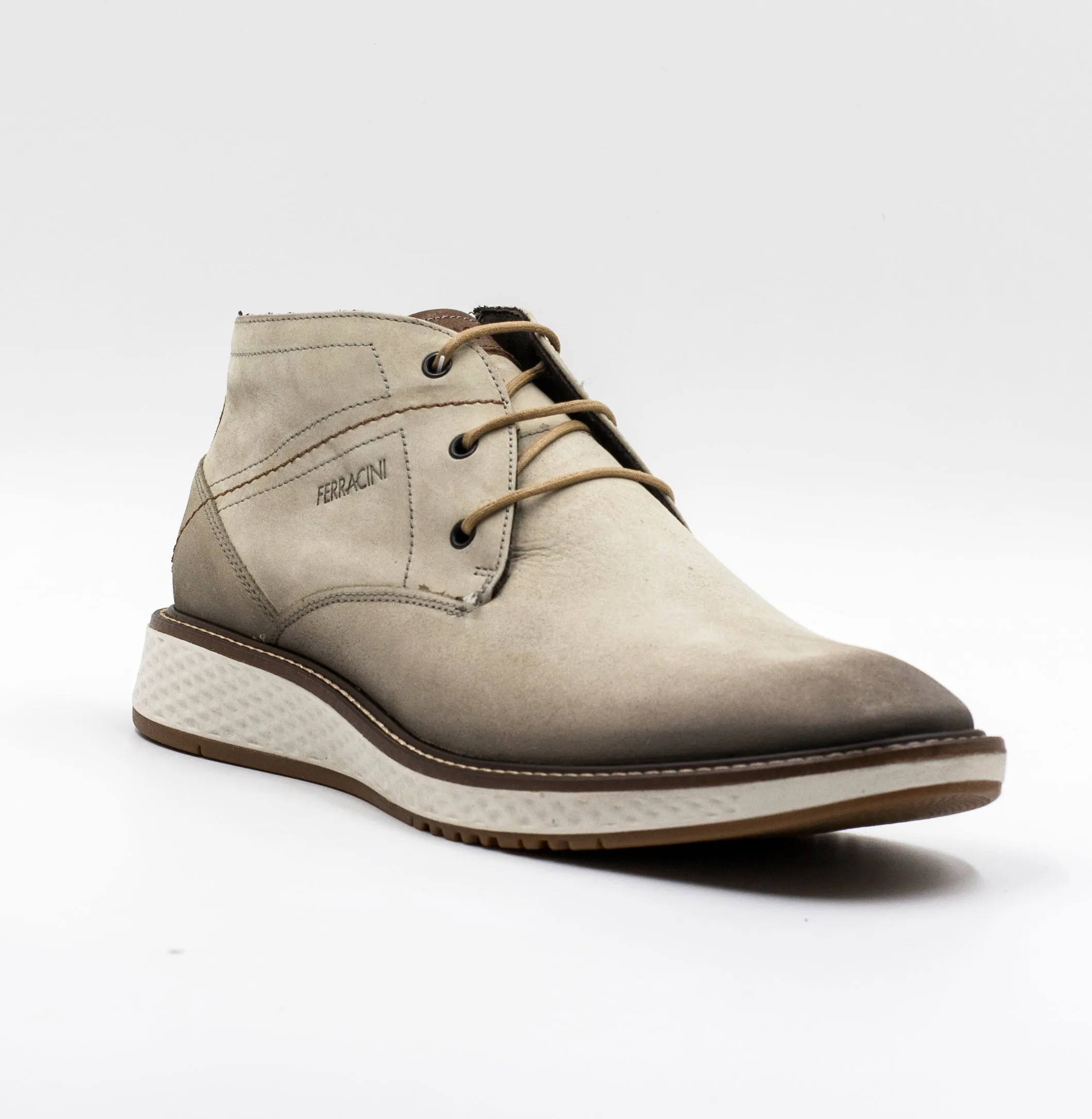 Ferracini Zapato hombre con cordon color blanco
