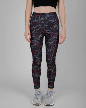 Flames Leggings Black