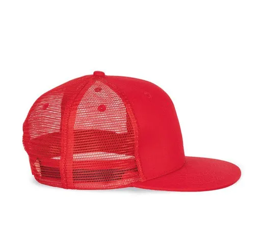GORRA TRUCKER 6 PANELES VISERA PLANA