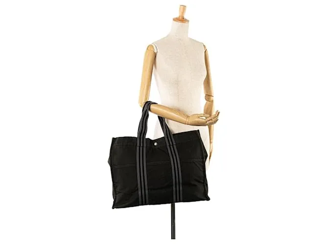 Hermès Black Fourre Tout GM Negro 