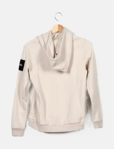 Jack & Jones Sudadera beige capucha