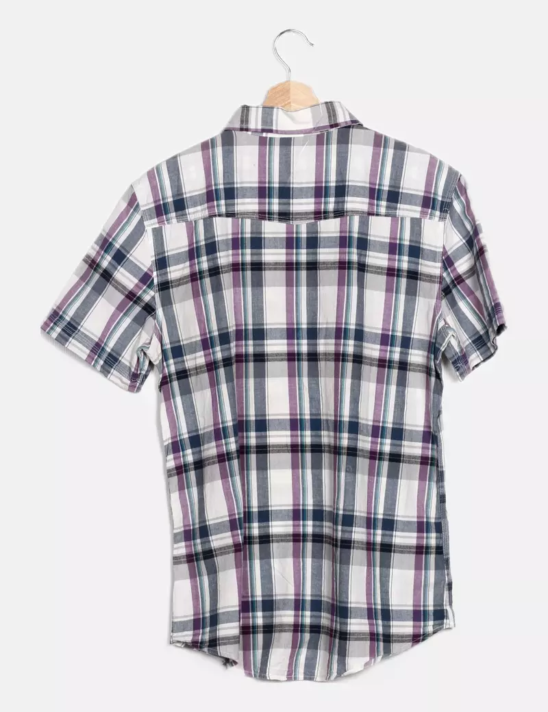 Pull&Bear Camisa multicolor cuadros