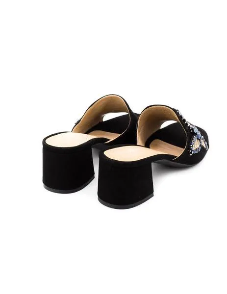 sandalia alpe de piel negro 37041205