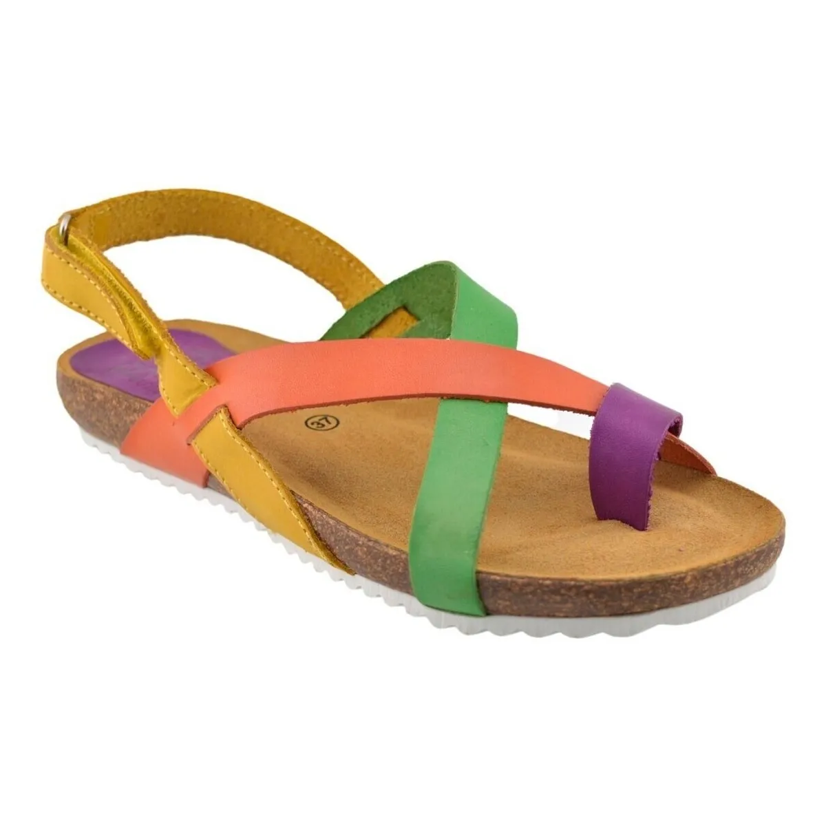 Sandalias Bio de Piel multicolor by