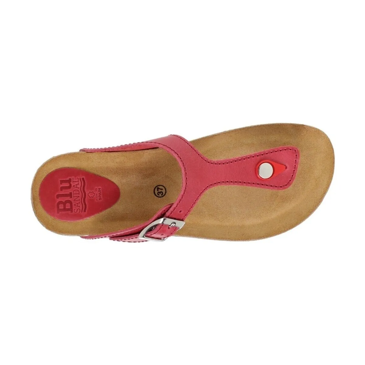 Sandalias Bio de piel rojas by