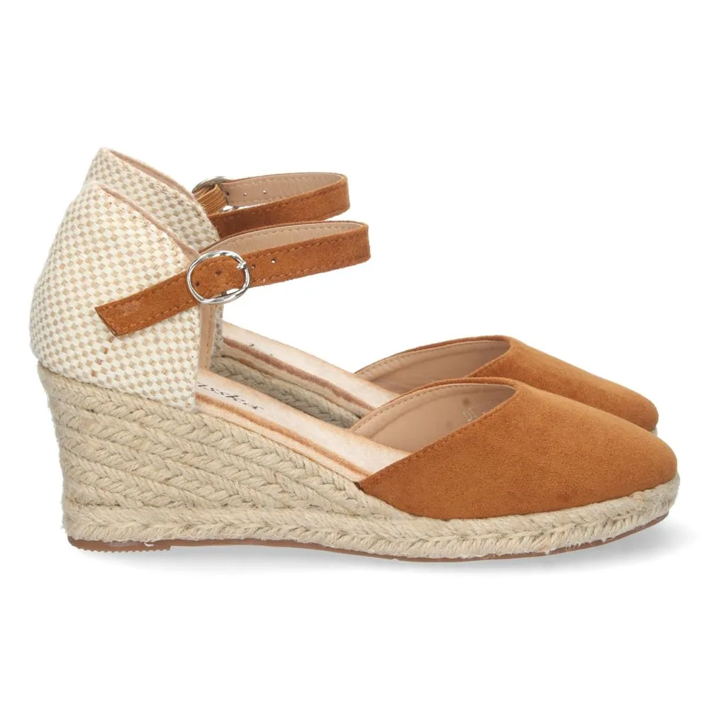 Sandalias con cuña de mujer, sandalias de verano, descubre los cupones de Let's SecretsDFY177-Camel