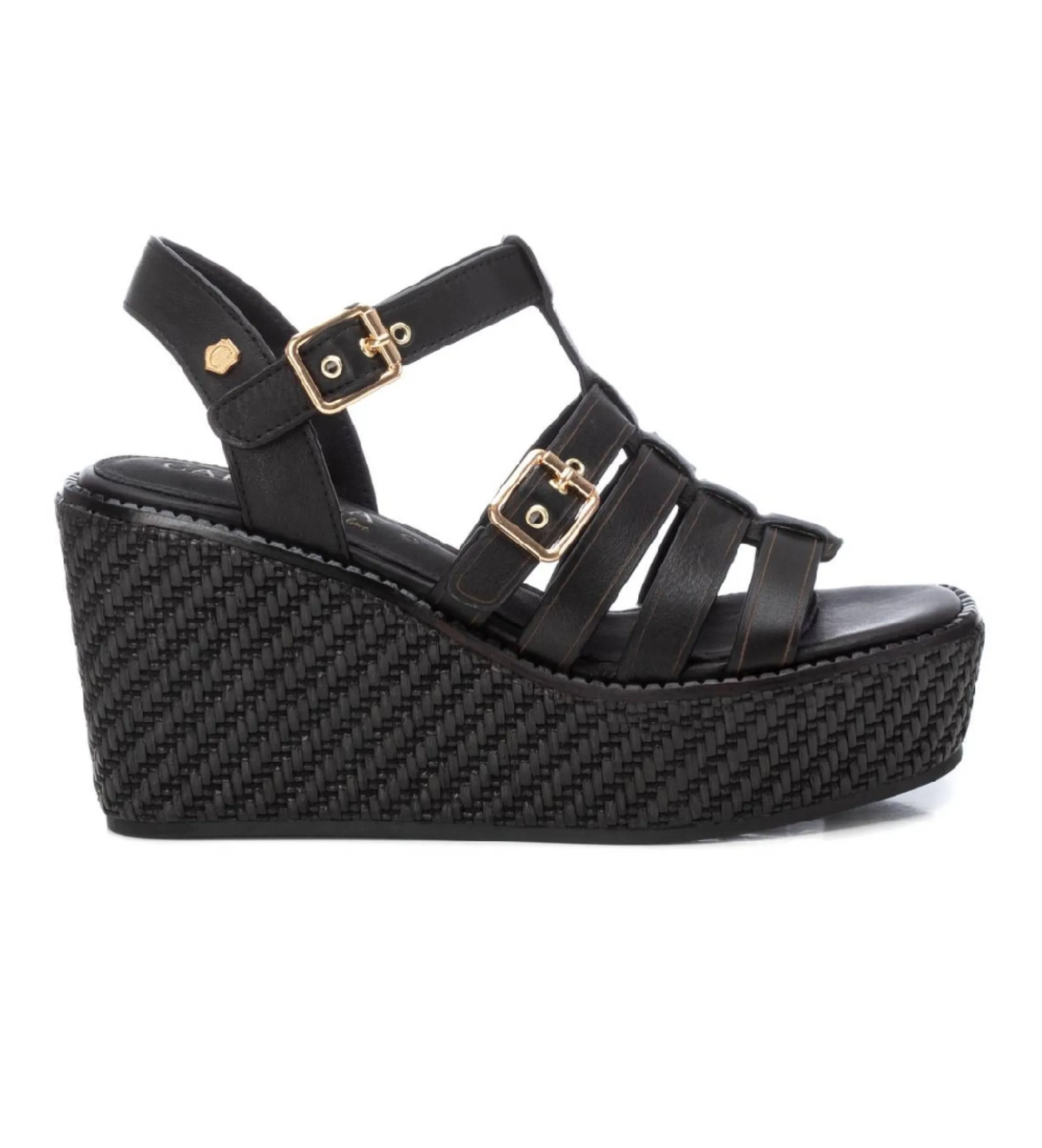 Sandalias de Piel 161388 negro