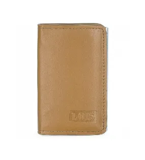 Tarjetero de piel 202052 Marrón -10,5x6,5x1,5cm-