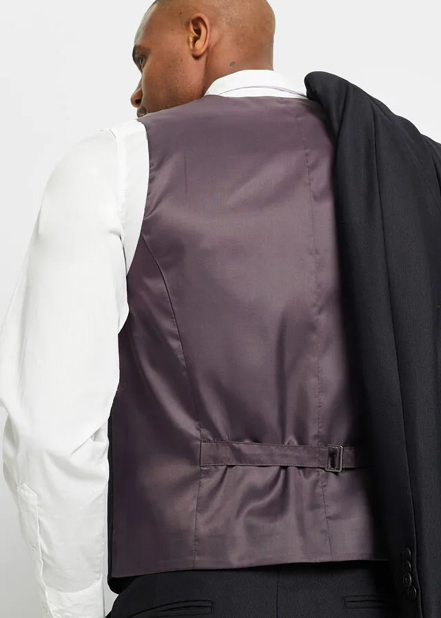 Traje (4 piezas): americana, pantalón, chaleco, corbata Negro