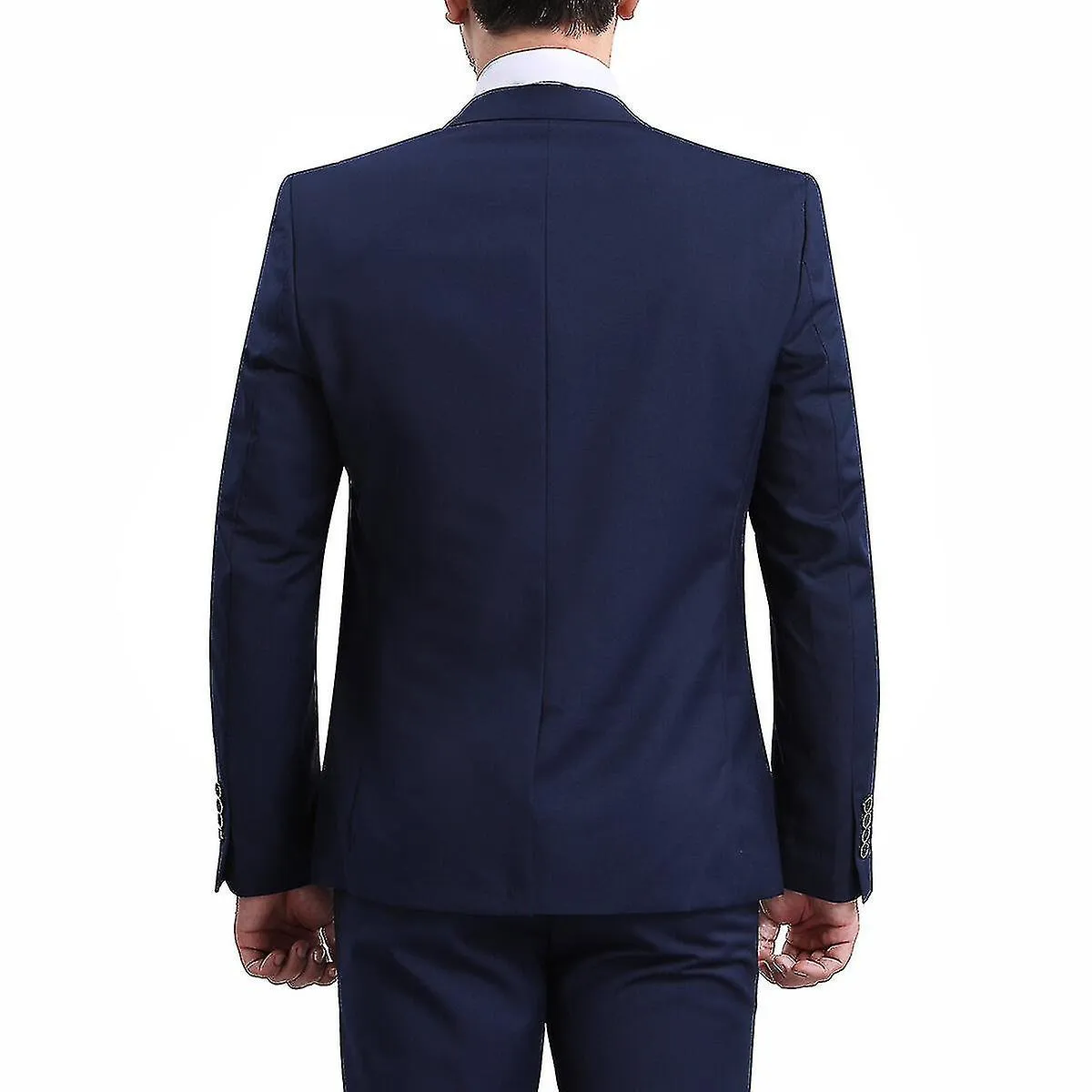 Traje de 3 piezas para hombre Trajes de boda Esmoquin Blazer Chaleco Pantalones Q