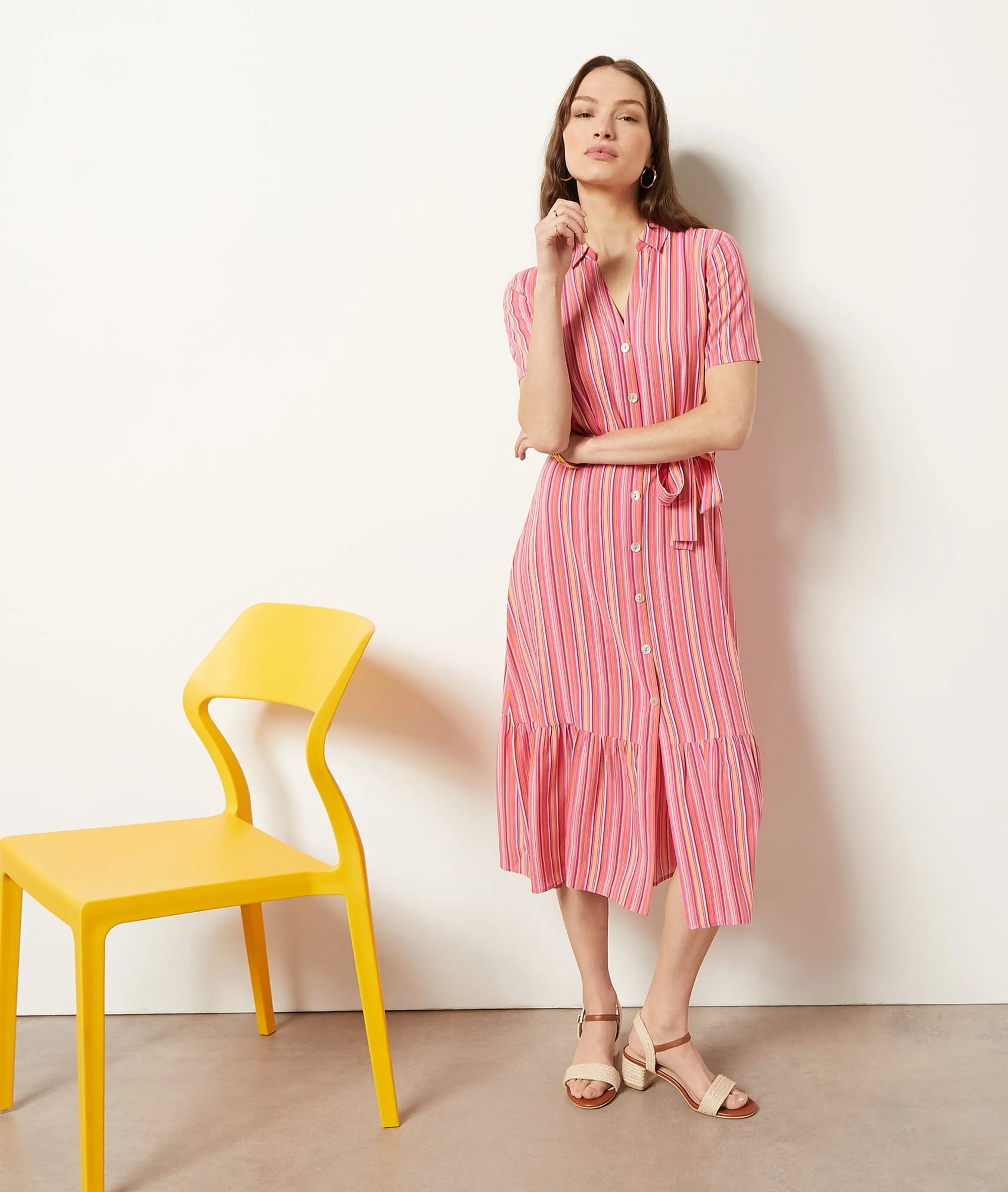 Vestido largo estampado CESAR ROSE - ETAM