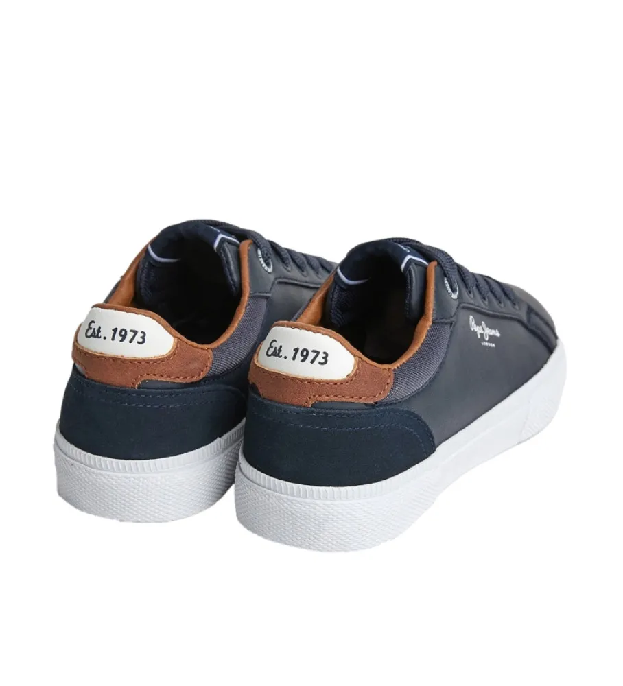 Zapatillas de Piel Kenton Court marino