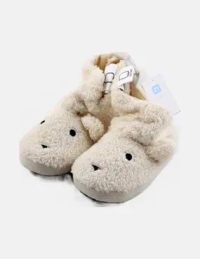 Zippy Zapatilla de casa blanca pelo